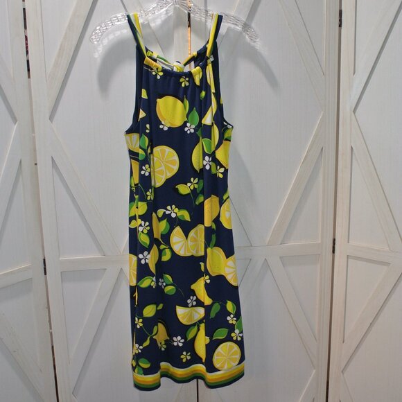 Trina Turk Lemon Print Shift Dress - Picture 4 of 10